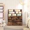 vidaXL Kids Bookshelf Smoked Oak 60 x 29.5 x 69 cm Engineered Wood