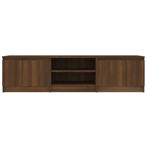 vidaXL TV Cabinet Brown Oak 140x40x35.5 cm Engineered Wood