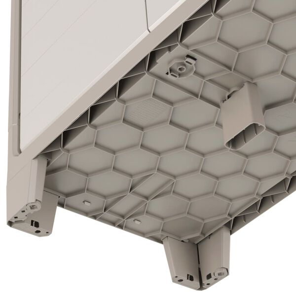 Keter Low Storage Cabinet Gulliver Beige and Brown 100 cm