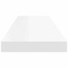 vidaXL Floating Wall Shelves 4 pcs White 80x23.5x3.8 cm MDF