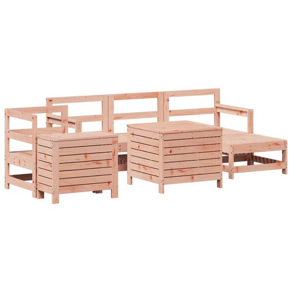vidaXL 7 Piece Garden Sofa Set Solid Wood Douglas Fir