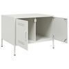 vidaXL Coffee Table White 68x50x50.5 cm Steel