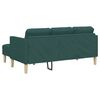 vidaXL Sofa Set 2 pcs Dark Green 173 x 131 x 67 cm Fabric