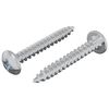 vidaXL Wood Screws 2 pcs Silver M4 x 28 mm Steel