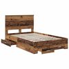 vidaXL Bed Frame with Headboard Old Wood 120 x 200 cm Engineered Wood