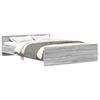 vidaXL Bed Frame without Mattress Grey Sonoma 120x200 cm