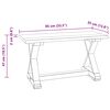vidaXL Bench Natural 85 x 35 x 45 cm Solid Reclaim wood