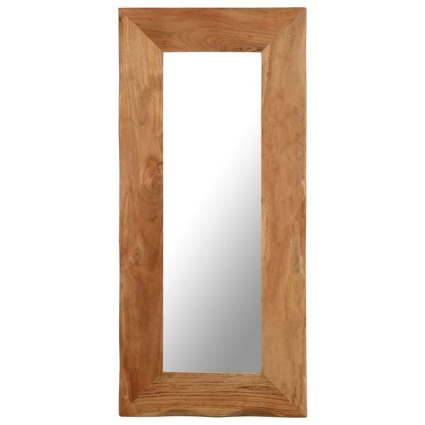 vidaXL Cosmetic Mirror 50x110 cm Solid Acacia Wood