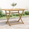 vidaXL Folding Garden Table 120x70x75 cm Solid Wood Acacia