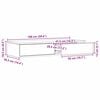 vidaXL Bed Drawers Concrete Grey 100 x 36.5 x 16.5 cm Engineered Wood