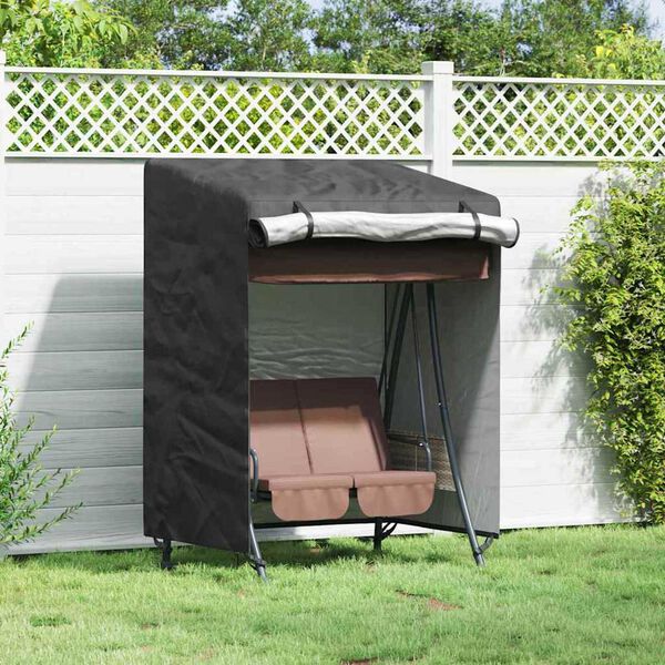vidaXL Outdoor Swing Cover Black 120 x 90 x 155 cm 600D Oxford Fbric