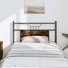 vidaXL Headboard Smoked Oak 75 cm Engineered Wood and Steel