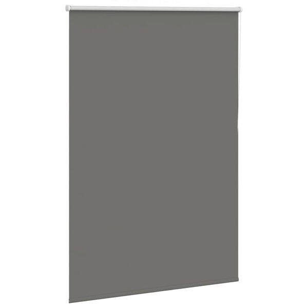 vidaXL Roller Blind Blackout Grey 90x150 cm Fabric Width 85.7 cm Polyester