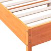 vidaXL Bed Frame without Mattress Wax Brown 140x200 cm Solid Wood Pine