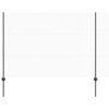 vidaXL Hexagonal Fence with Post 100 x 1.5 m PVC-Coated Steel Grey