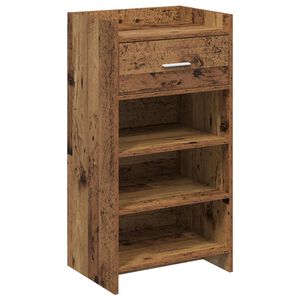 vidaXL Shoe Cabinet Old Wood 48 x 36 x 92 cm Engineered Wood
