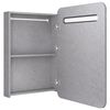 vidaXL LED Bathroom Mirror Cabinet Concrete Grey 60x11x80 cm