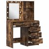 vidaXL Dressing Table 2 pcs Brown 50 x 41 x 135 cm Engineered wood