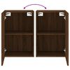 vidaXL TV Wall Cabinets 2 pcs Brown Oak 40.5x30x60 cm Engineered Wood