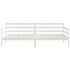 vidaXL Day Bed without Mattress White Solid Wood Pine 90x200cm