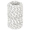 vidaXL Braided Boat Rope White 2 mmx25 m Polyester