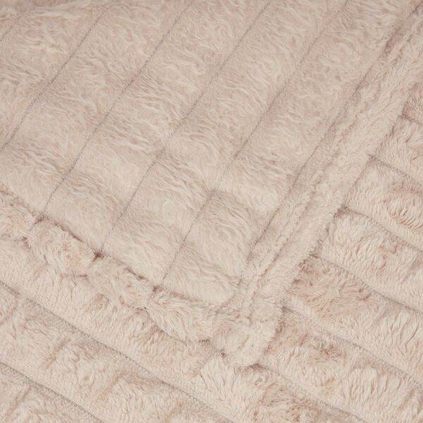 vidaXL Throw Blanket Beige 150 x 130 cm Fleece
