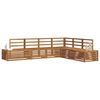 vidaXL Outdoor Sofa Set 6 Piece Natural Solid Acacia Wood