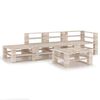 vidaXL 5 Piece Garden Pallet Lounge Set Pinewood