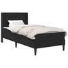 vidaXL Bed Frame with Mattress with Headboard Black 90 x 190 cm Velvet