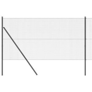 vidaXL Fence Post Grey