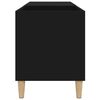 vidaXL Record Cabinet Black 84.5x38x48 cm Engineered Wood