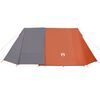 vidaXL Camping Tent 3-Person Grey and Orange Waterproof