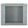 vidaXL Network Cabinet with Storage Grey 60 x 45 x 50 cm Steel