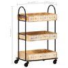 vidaXL 3-Tier Kitchen Trolley 46x30x76 cm Solid Mango Wood