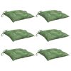 vidaXL Chair Cushions 6 pcs Leaf Pattern 40x40x7 cm Fabric