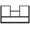 vidaXL Wall Shelf Black Oak 99x15x60 cm Engineered Wood