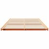 vidaXL Floor Bed Frame Wax brown 140 x 190 cm Solid pine wood