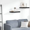 vidaXL Floating Wall Shelf High Gloss Black 50x23x3.8 cm MDF