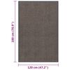 vidaXL Doormat Tufted 120x180 cm Dark Brown
