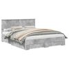 vidaXL Bed Frame Concrete Grey 160 x 200 cm Engineered Wood