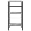 vidaXL Bookshelf Grey Sonoma 40 x 29.5 x 81 cm Engineered Wood