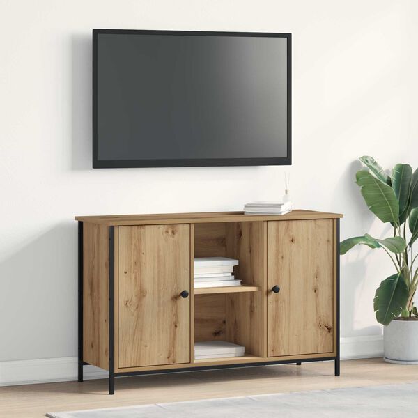 vidaXL TV Cabinet Set Artisan Oak 101 x 35 x 65 cm Engineered Wood