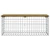 vidaXL Garden Bench Gabion Design 103x44x42 cm Impregnated Wood Pine