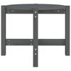 vidaXL Coffee Table Grey &Oslash; 62.5x45 cm Solid Wood Pine