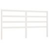 vidaXL Bed Headboard | White | Solid pine wood | Standard | Decorative Inlays