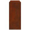 vidaXL Plant Stand 2 pcs Rusty 24 x 24 x 55 cm Weathering Steel