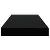 vidaXL Floating Wall Shelves 4 pcs High Gloss Black 50x23x3.8 cm MDF