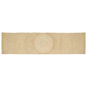 vidaXL Area Rug White 60 x 400 cm Jute