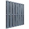 vidaXL Hit and Miss Fence Panel Pinewood 180x180 cm Grey