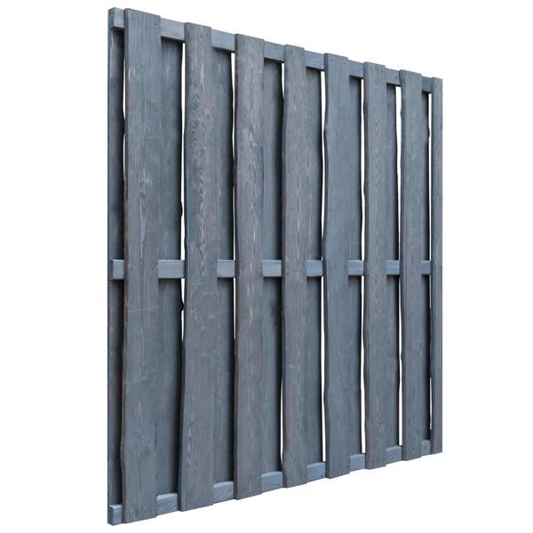 vidaXL Hit and Miss Fence Panel Pinewood 180x180 cm Grey